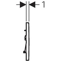 Geberit Sigma 30 115.883.KL.1 (белый/матовый хром) Image #3