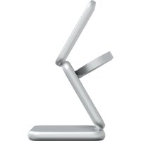 Беспроводное зарядное Magssory Fold Pro 3 в 1 WCH063 (серебристый) - Превью изображения №4 — Интернет-магазин Your Sale