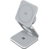 Беспроводное зарядное Magssory Fold Pro 3 в 1 WCH063 (серебристый) - Превью изображения №5 — Интернет-магазин Your Sale