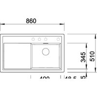 Blanco Zenar 45 S (правая, белый) Image #3