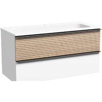 Sancos Тумба под умывальник Delta DL100W (дуб светлый/графит)