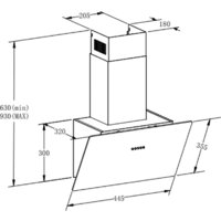 Кухонная вытяжка Meferi AIRBOX45BK Light - Превью изображения №18 — Интернет-магазин Your Sale