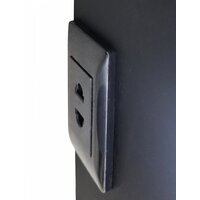 Континент Шкаф с зеркалом Elmage Black Led 45x80 Image #4