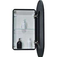 Континент Шкаф с зеркалом Elmage Black Led 45x80 Image #18