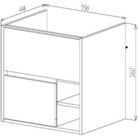 Viant Тумба под умывальник Люксембург Элина 60 VLUX60ELD-T2YP (дерево) Image #5