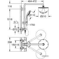 Grohe Euphoria XXL System 210 [27964 000] Image #2
