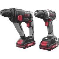 P.I.T. P0002-02 (перфоратор, шуруповерт, 2 АКБ, кейс)