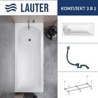 Lauter Amelia 140 21204040 (с каркасом и сифоном 21Y31000 хром)