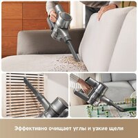 Пылесос Dreame Cordless Vacuum Cleaner R20 Essential VZV30A (евровилка, серый) - Превью изображения №16 — Интернет-магазин Your Sale