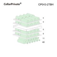 Винный шкаф Cellar Private CP043-2TBH со скрытой ручкой - Превью изображения №4 — Интернет-магазин Your Sale