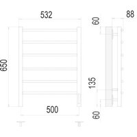 TERMINUS Классик П6 500x650 бп электро (хром) Image #3