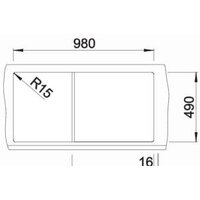 Blanco Zenar XL 6 S 526057 (черный, правая, доской для посуды) Image #3
