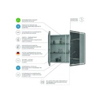  Vigo Шкаф с зеркалом Geometry 1000 - Превью изображения №3 — Интернет-магазин Your Sale