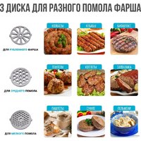 Мясорубка Tesler MG-2001 DC - Превью изображения №12 — Интернет-магазин Your Sale