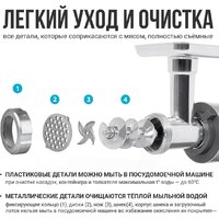Мясорубка Tesler MG-2001 DC - Превью изображения №14 — Интернет-магазин Your Sale