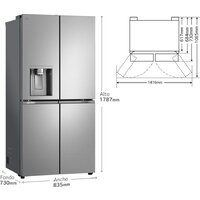 Четырёхдверный холодильник LG GML860PYFE - Превью изображения №5 — Интернет-магазин Your Sale