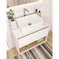 Cersanit Тумба под умывальник со столешницей Louna 80 SZ-LOU80-BL/WH Image #5