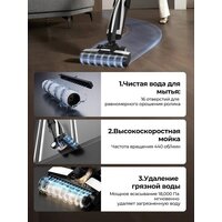 Вертикальный моющий пылесос Deerma DEM-VX100 - Превью изображения №8 — Интернет-магазин Your Sale