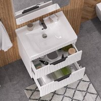 Volna Тумба под умывальник Lotty 80.2Y Миранда (белый, напольная) Image #7