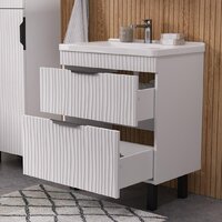 Volna Тумба под умывальник Lotty 80.2Y Миранда (белый, напольная) Image #6