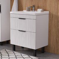 Volna Тумба под умывальник Lotty 80.2Y Миранда (белый, напольная) Image #5