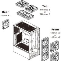 Корпус Thermaltake View 200 TG ARGB CA-1X3-00M1WN-00 - Превью изображения №11 — Интернет-магазин Your Sale