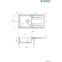 Кухонная мойка Deante ZQE_T713 - Превью изображения №2 — Интернет-магазин Your Sale