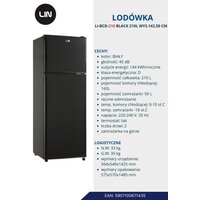Холодильник LIN LI-BCD-210 (Черный) - Превью изображения №5 — Интернет-магазин Your Sale