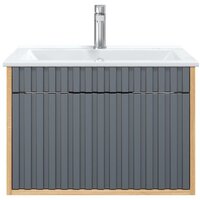 Onika Тумба под умывальник Дайлер 60 106151 (графит/дуб сонома) Image #2