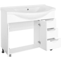 Style Line Тумба под умывальник Жасмин 100 3 ящика (для классической раковины) Image #2