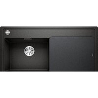 Blanco Zenar XL 6 S-F 526063 (черный, левая, с клапаном-автоматом) Image #1