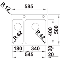 Blanco Solis 340/180-IF/A 526132 (правая, полированная) Image #2