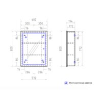 Vigo Шкаф с зеркалом Geometry 600 Image #3