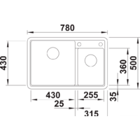 Blanco Legra 8 526224 (антрацит) Image #2