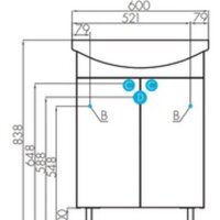 Акватон Тумба с умывальником Онда 60 1A1228K1ON010 Image #7