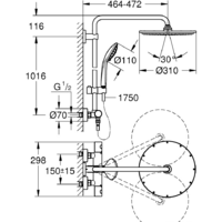 Grohe Euphoria System 310 26075DC0 (сталь) Image #2