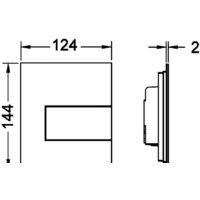 Tece Square Urinal 9242811 (хром глянцевый) Image #2