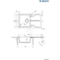 Кухонная мойка Deante ZQN_T11F - Превью изображения №2 — Интернет-магазин Your Sale