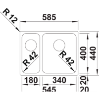 Blanco Solis 340/180-IF 526131 (левая, полированная) Image #2
