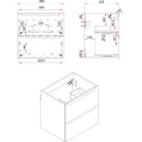 ЗОВ Тумба под умывальник Дион 100 D100LWP0M9003MKV5 (белый матовый) Image #4
