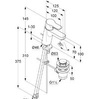 Kludi Pure & Easy 373820565 (хром) Image #2