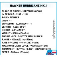 Конструктор Cobi World War II 5728 Hawker Hurricane Mk.I - Превью изображения №3 — Интернет-магазин Your Sale