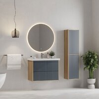 Onika Тумба под умывальник Дайлер 80 108062 (графит/дуб сонома) Image #7