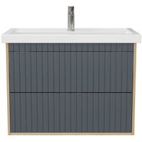 Onika Тумба под умывальник Дайлер 80 108062 (графит/дуб сонома) Image #2