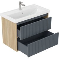 Onika Тумба под умывальник Дайлер 80 108062 (графит/дуб сонома) Image #3