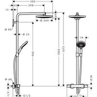 Hansgrohe Raindance Select S 240 2jet Showerpipe [27129000] Image #2