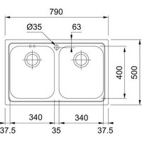 Кухонная мойка Franke Logica LLX 620-79 101.0153.289 - Превью изображения №3 — Интернет-магазин Your Sale