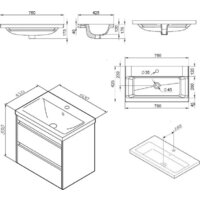 AM.PM Тумба с умывальником Pulse M91-FHX0602-WCC0602WG Image #3