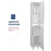 Doratiz Шкаф-пенал Аква 36 2712.396 (белый,напольный) Image #9