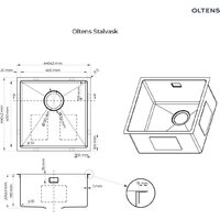 Кухонная мойка Oltens Stalvask 71100300 - Превью изображения №2 — Интернет-магазин Your Sale